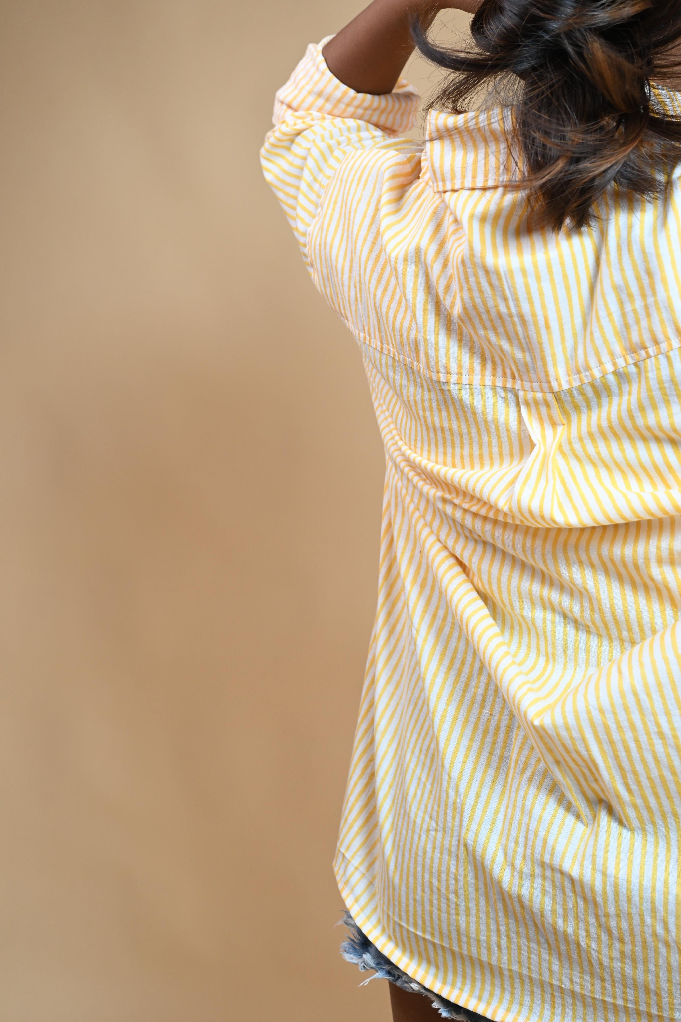MANGO STRIPE SHIRT