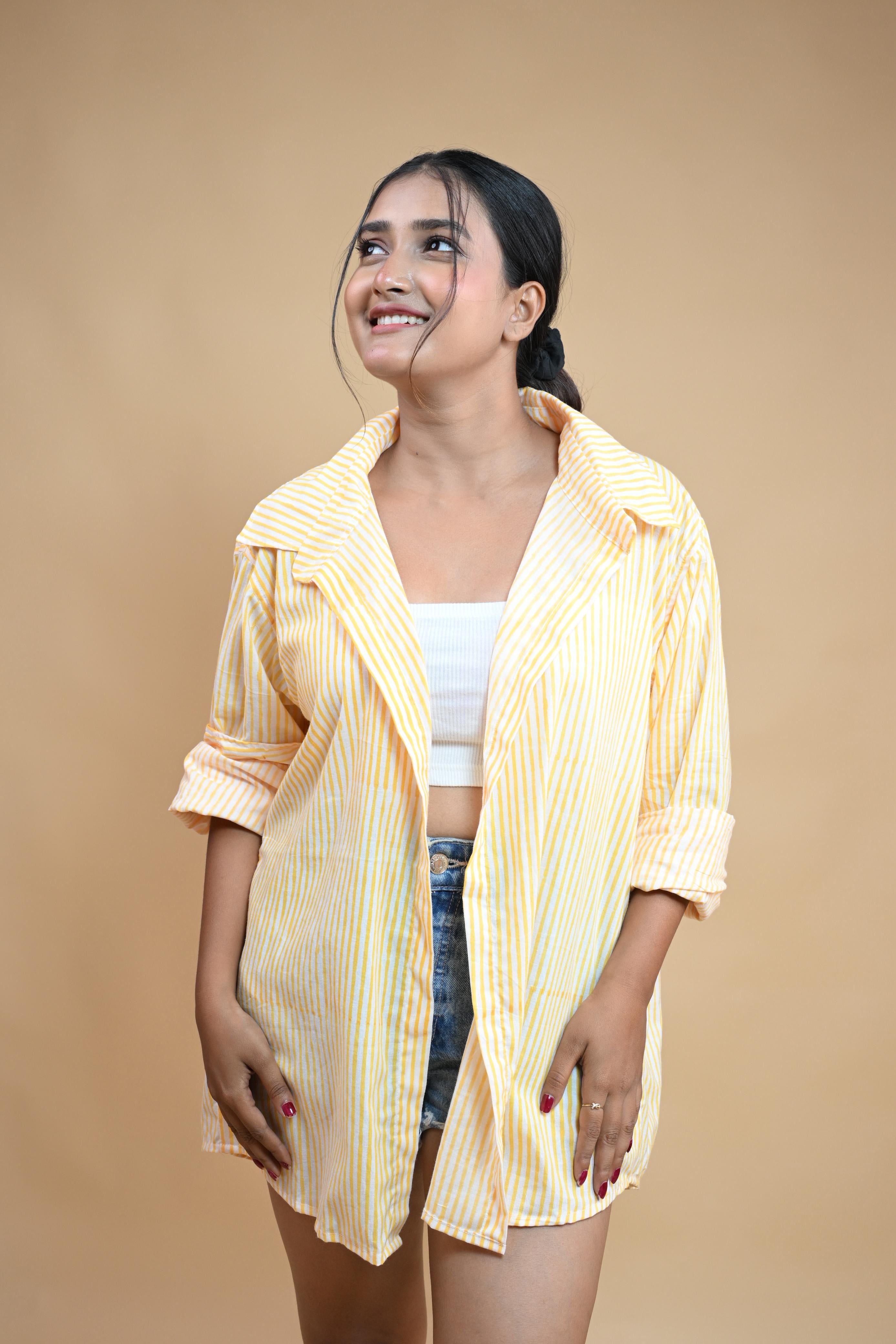 MANGO STRIPE SHIRT